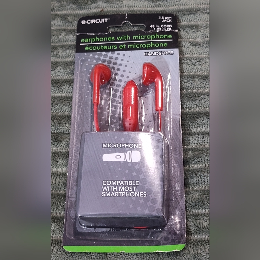 NWT! Circuit Earphones With Microphone